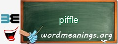 WordMeaning blackboard for piffle